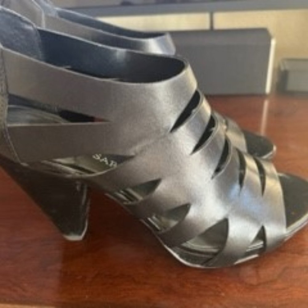 Franco Sarto Citrix Black Platform Sandals, Size 8